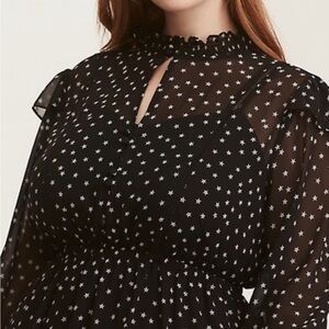 Torrid Black Dress with white stars ✨